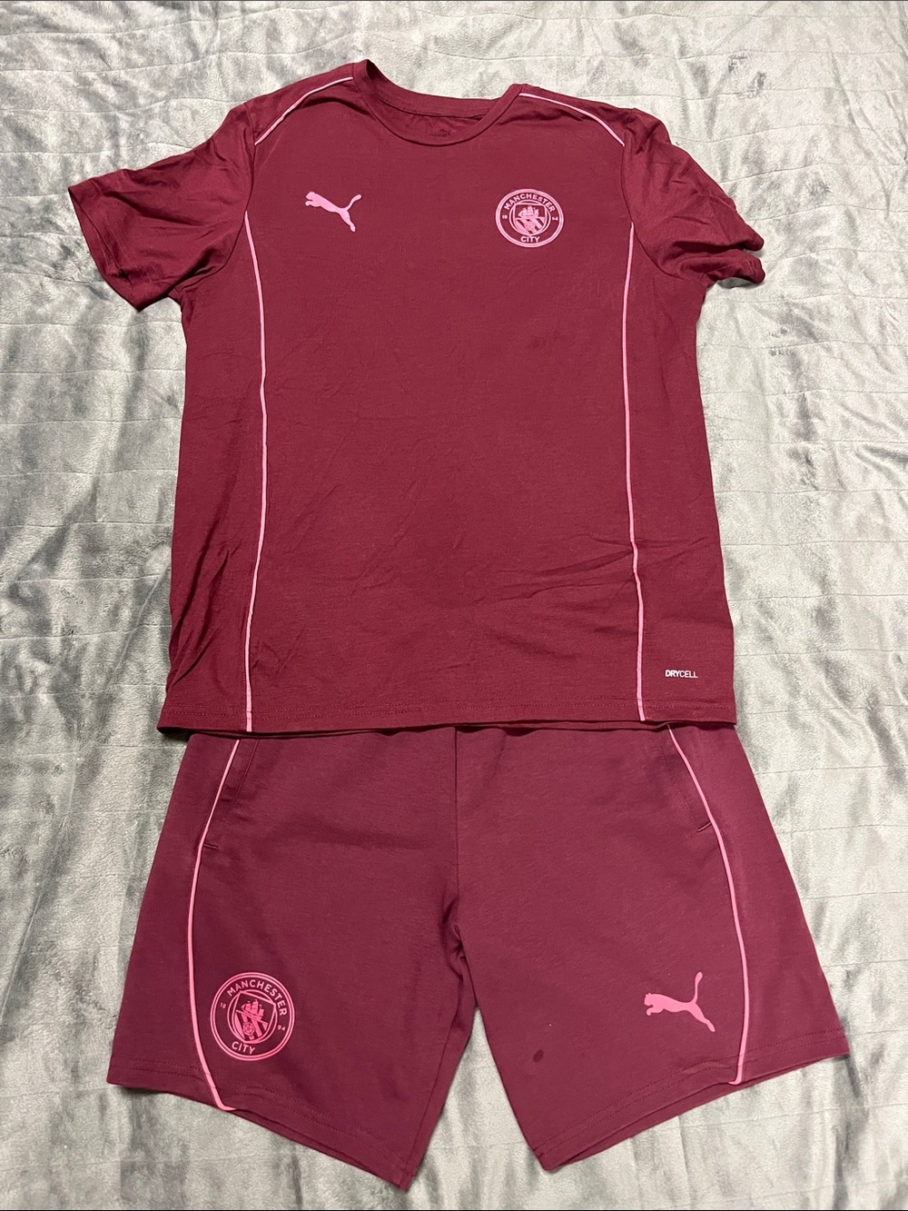 Manchester City Puma Maroon Training Set